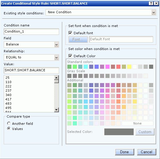 Create Conditional Style Rule