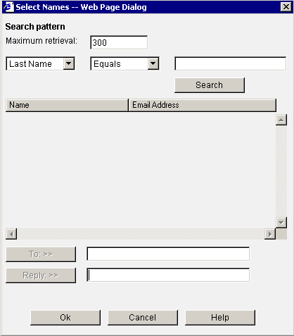 Address Search pane