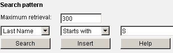 action buttons, input fields, and drop-down lists in Address Search pane