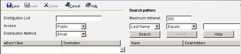 Address Search pane