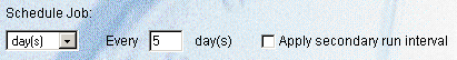 Schedule Job pane